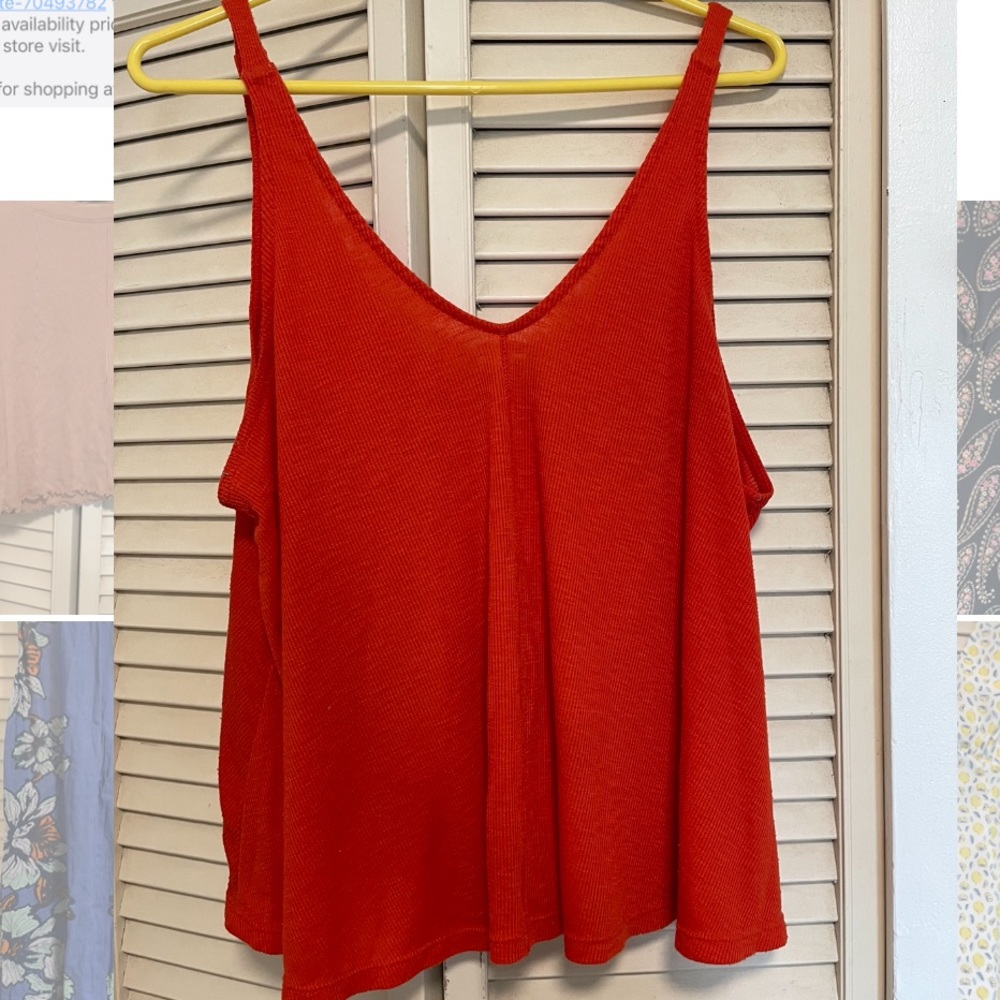 Orange free people tank